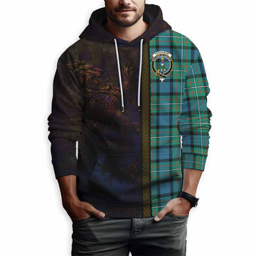 Ferguson (Fergusson) Tartan Family Crest Hoodie Alba Gu Brath Be Brave Lion Ancient Style