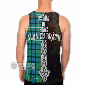 Ferguson (Fergusson) Tartan Family Crest Men's Tank Top Alba Gu Brath Be Brave Lion Ancient Style