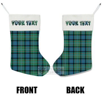 Tartan Vibes Clothing Ferguson (Fergusson) Tartan Christmas Stocking with Personalized Text