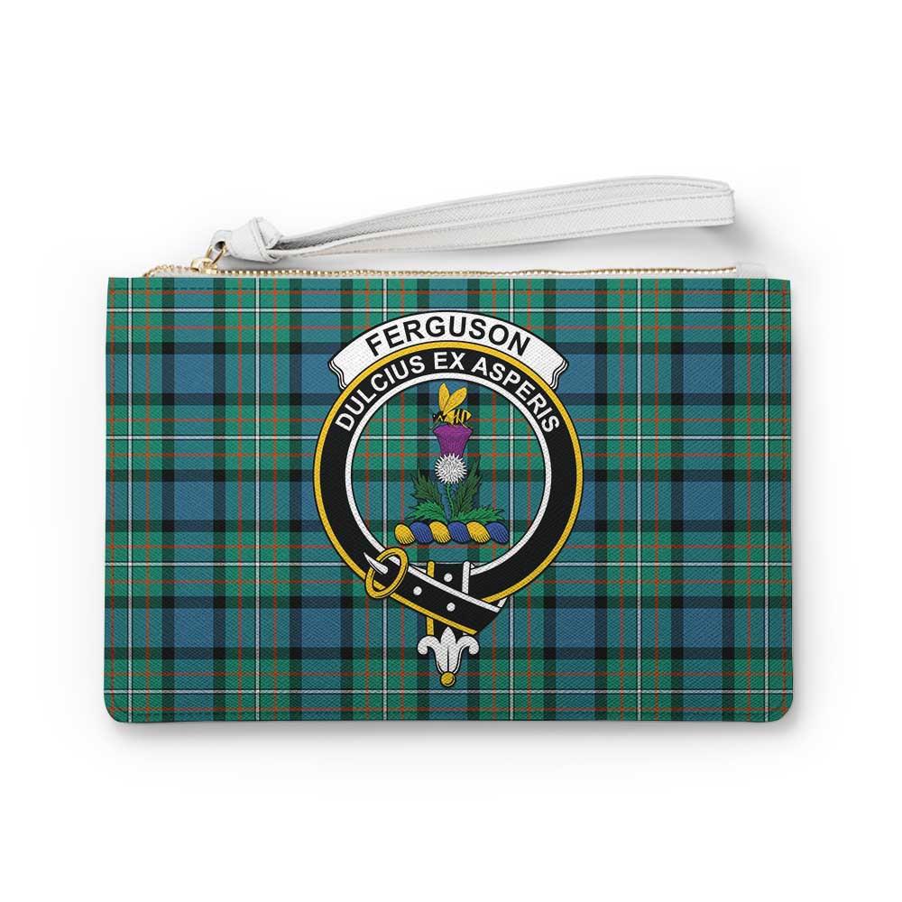 Tartan Vibes Clothing Ferguson (Fergusson) Family Crest Tartan Clutch Bag