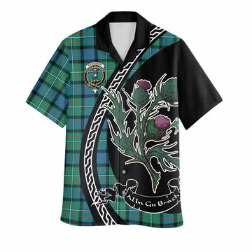 Ferguson (Fergusson) Family Crest Tartan Hawaiian Shirt Alba Thistle Inspired