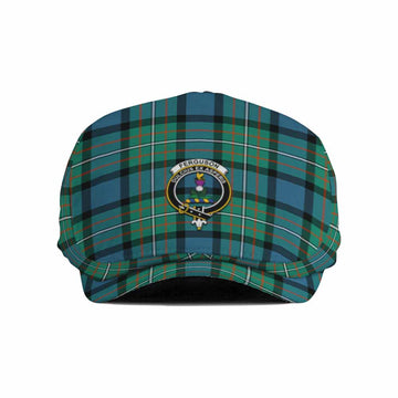Ferguson (Fergusson) Family Crest Tartan Jeff Cap, Tartan Flat Cap