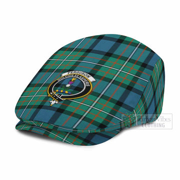 Ferguson (Fergusson) Family Crest Tartan Jeff Cap, Tartan Flat Cap