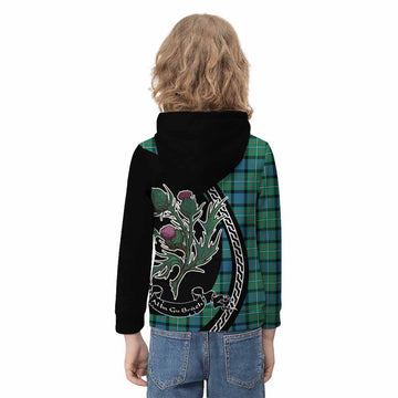 Ferguson (Fergusson) Family Crest Tartan Kid Hoodie Alba Thistle Inspired