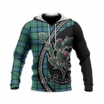 Ferguson (Fergusson) Family Crest Tartan Knitted Hoodie Alba Thistle Inspired