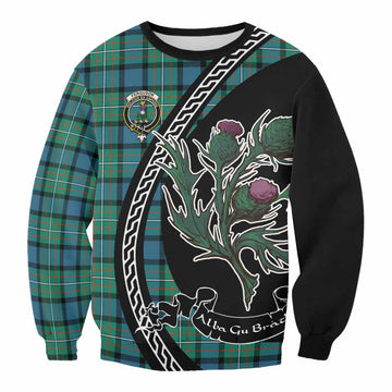 Ferguson (Fergusson) Family Crest Tartan Sweatshirt Alba Thistle Inspired
