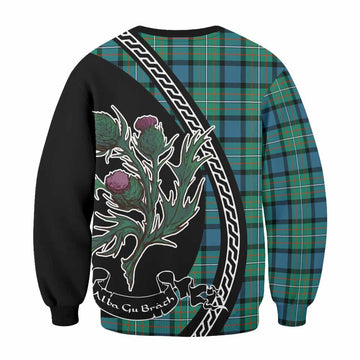 Ferguson (Fergusson) Family Crest Tartan Sweatshirt Alba Thistle Inspired