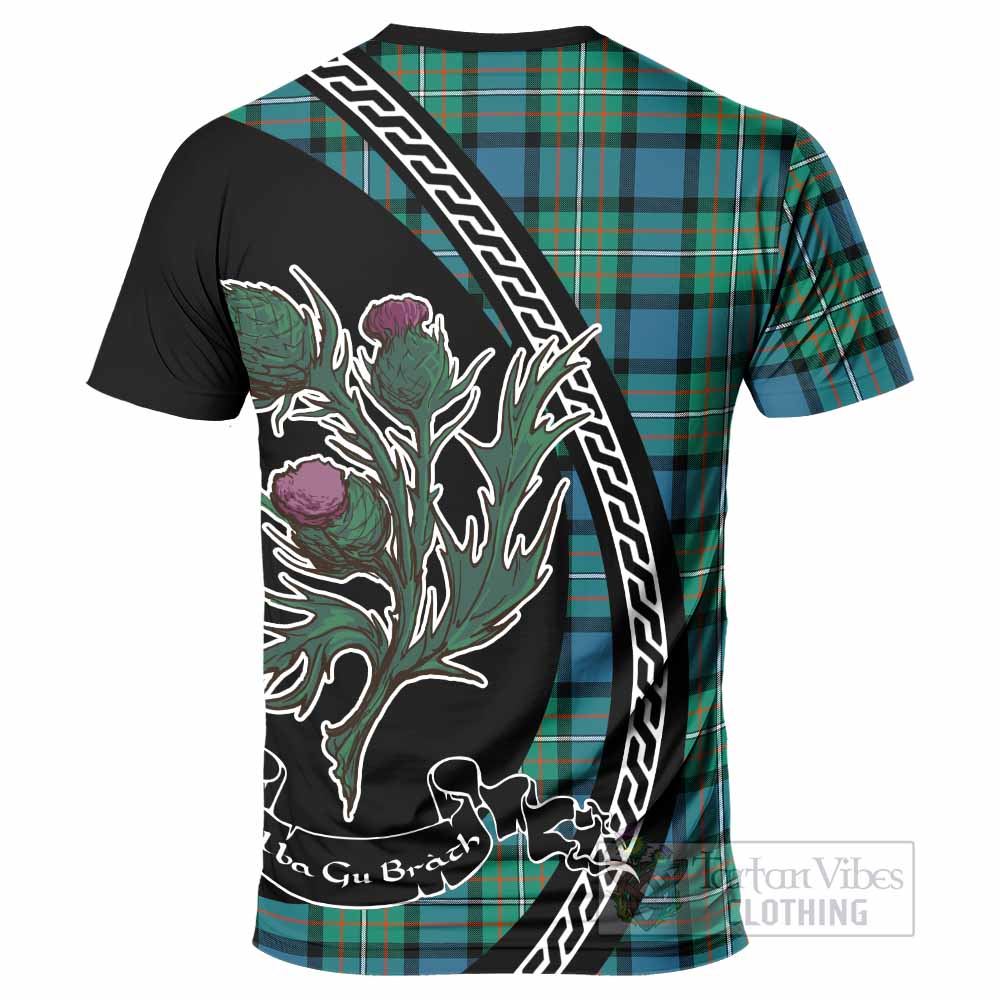 Ferguson (Fergusson) Family Crest Tartan T-Shirt Alba Thistle Inspired - Tartan Vibes Clothing