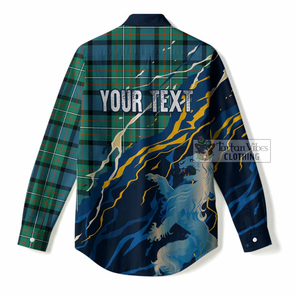 Ferguson (Fergusson) Scotland Tartan Women Casual Shirt WC2026 Football - We'll Be Coming