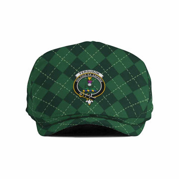 Ferguson (Fergusson) Scottish Family Crest Flat Cap Green Argyle Classic Style