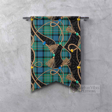 Ferguson (Fergusson) Scottish Tartan Twisted Ropes Stylized Gonfalon