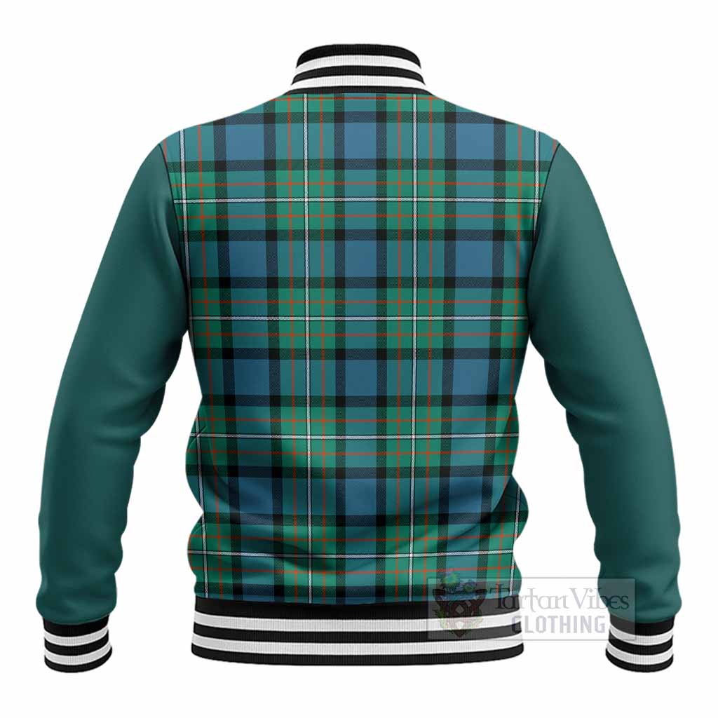 Ferguson (Fergusson) Tartan Accent Baseball Jacket with Family Crest