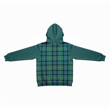Ferguson (Fergusson) Tartan Accent Kid Hoodie with Family Crest