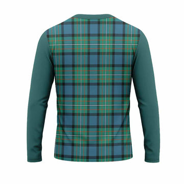 Ferguson (Fergusson) Tartan Accent Long Sleeve T-Shirt with Family Crest