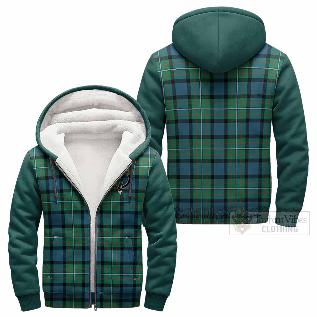 Ferguson (Fergusson) Tartan Accent Sherpa Hoodie with Family Crest Unisex - Tartan Vibes Clothing