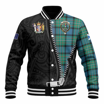 Ferguson (Fergusson) Tartan Baseball Jacket New Zealand Pattern Unique Zipper Stylized