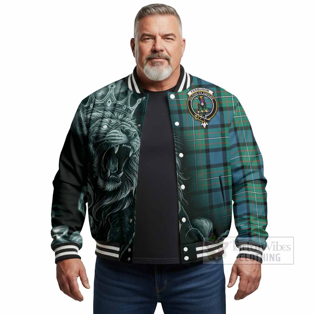 Ferguson (Fergusson) Tartan Baseball Jacket Roaring Lion Heritage