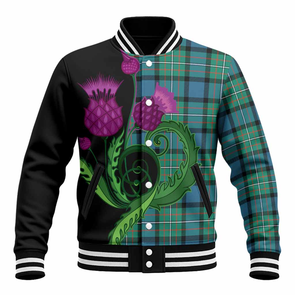 Ferguson (Fergusson) Tartan Baseball Jacket Traditional Scottish Thistle