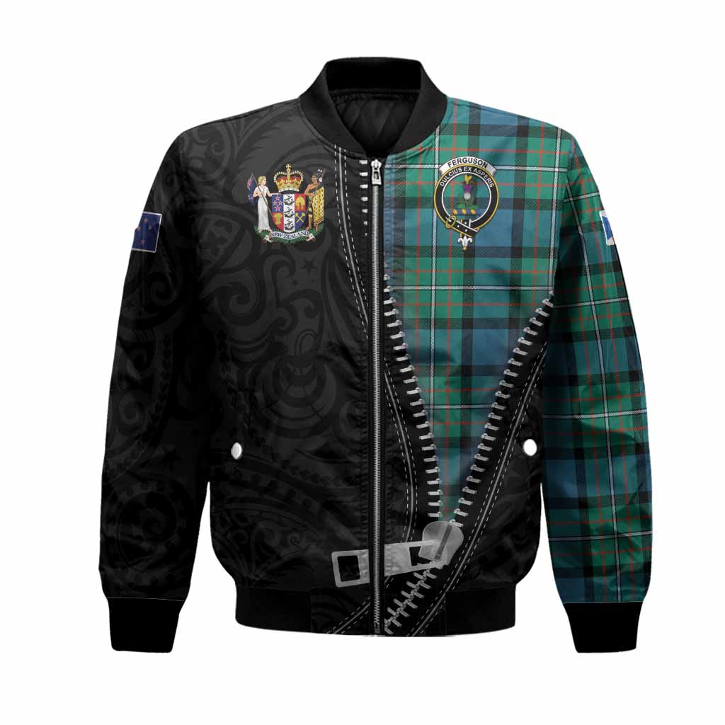 Ferguson (Fergusson) Tartan Bomber Jacket New Zealand Pattern Unique Zipper Stylized