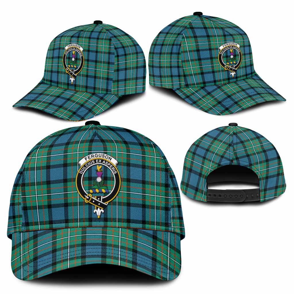 Ferguson (Fergusson) Tartan Classic Cap with Family Crest