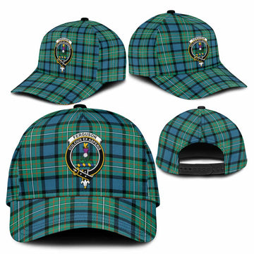 Ferguson (Fergusson) Tartan Classic Cap with Family Crest