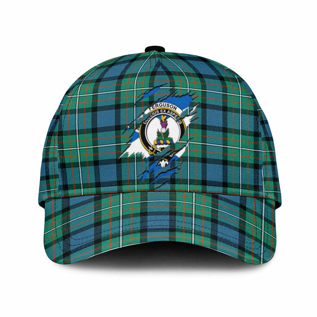 Ferguson (Fergusson) Tartan Classic Cap with Family Crest In Me Style