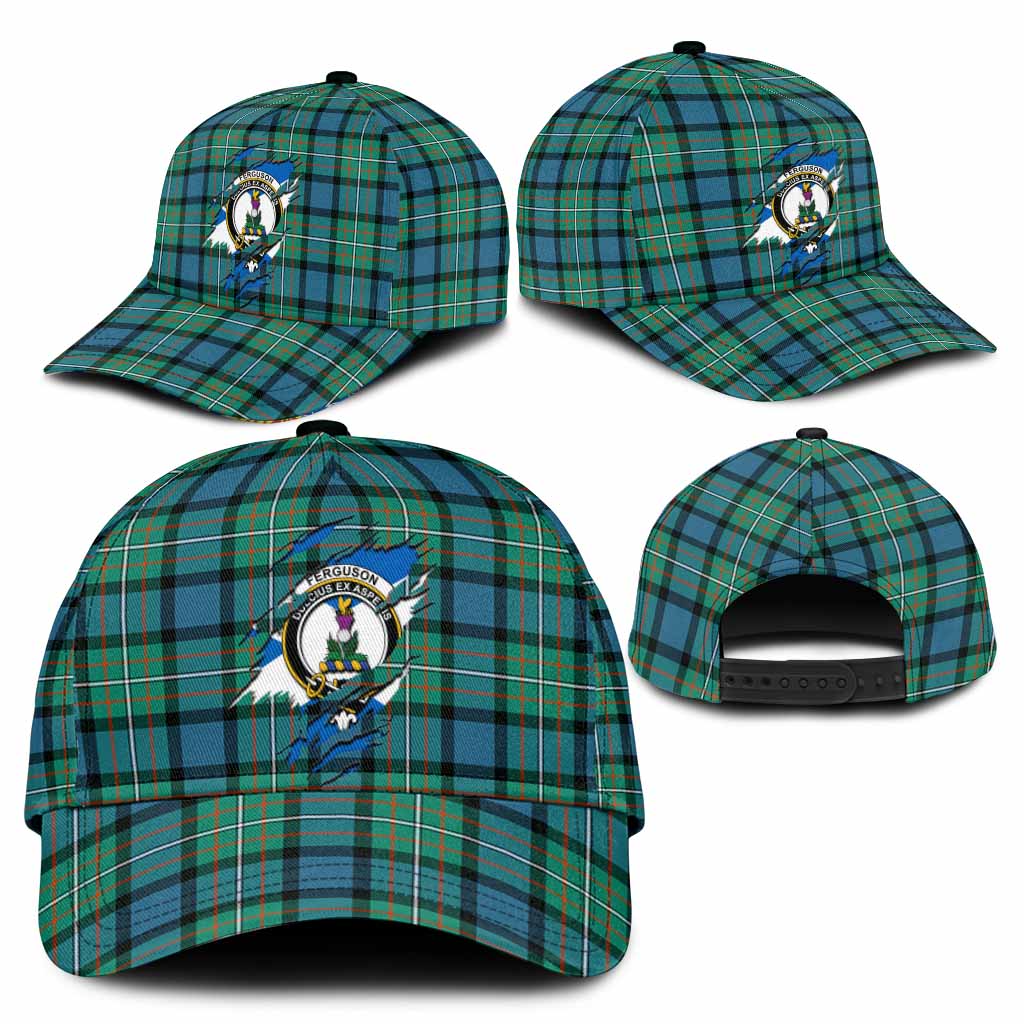 Ferguson (Fergusson) Tartan Classic Cap with Family Crest In Me Style