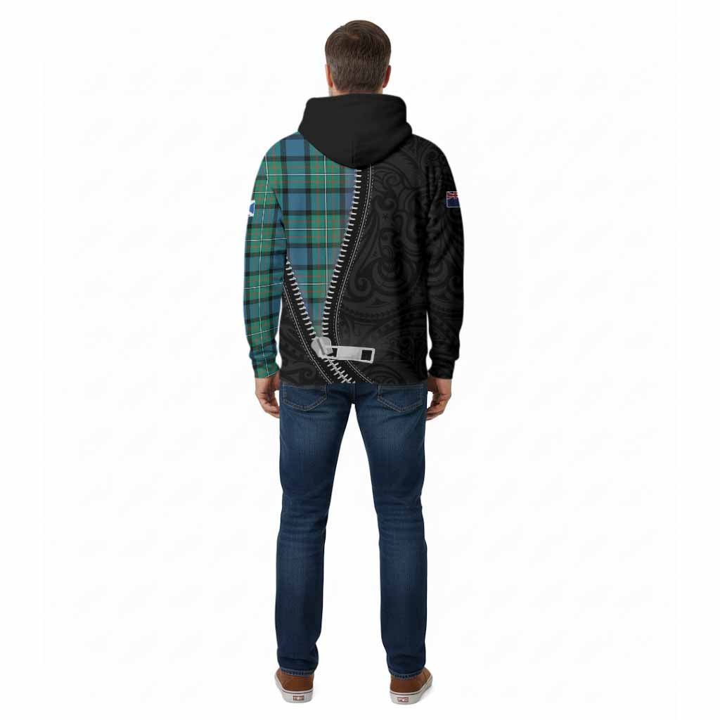 Ferguson (Fergusson) Tartan Cotton Hoodie New Zealand Pattern Unique Zipper Stylized