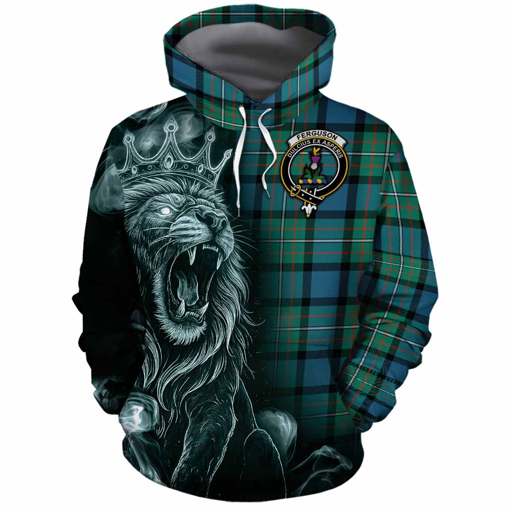 Ferguson (Fergusson) Tartan Cotton Hoodie Roaring Lion Heritage