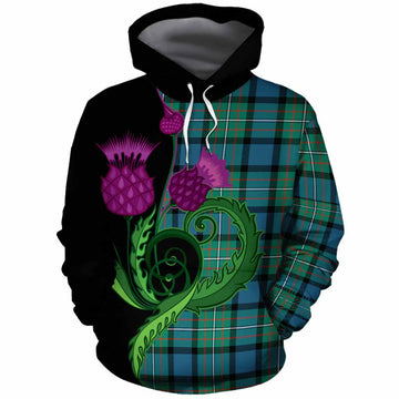 Ferguson (Fergusson) Tartan Cotton Hoodie Traditional Scottish Thistle