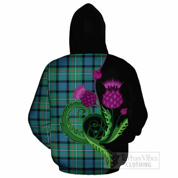 Ferguson (Fergusson) Tartan Cotton Hoodie Traditional Scottish Thistle