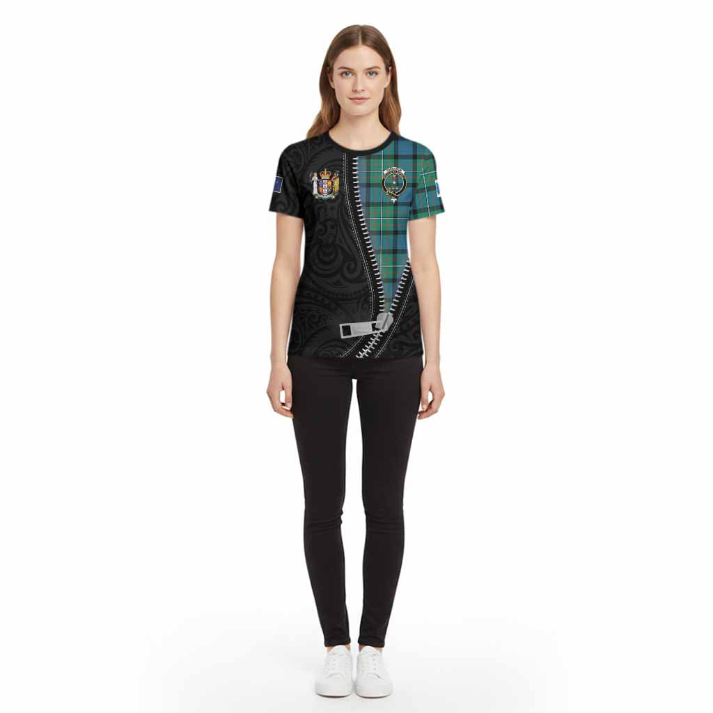 Ferguson (Fergusson) Tartan Cotton T-shirt New Zealand Pattern Unique Zipper Stylized