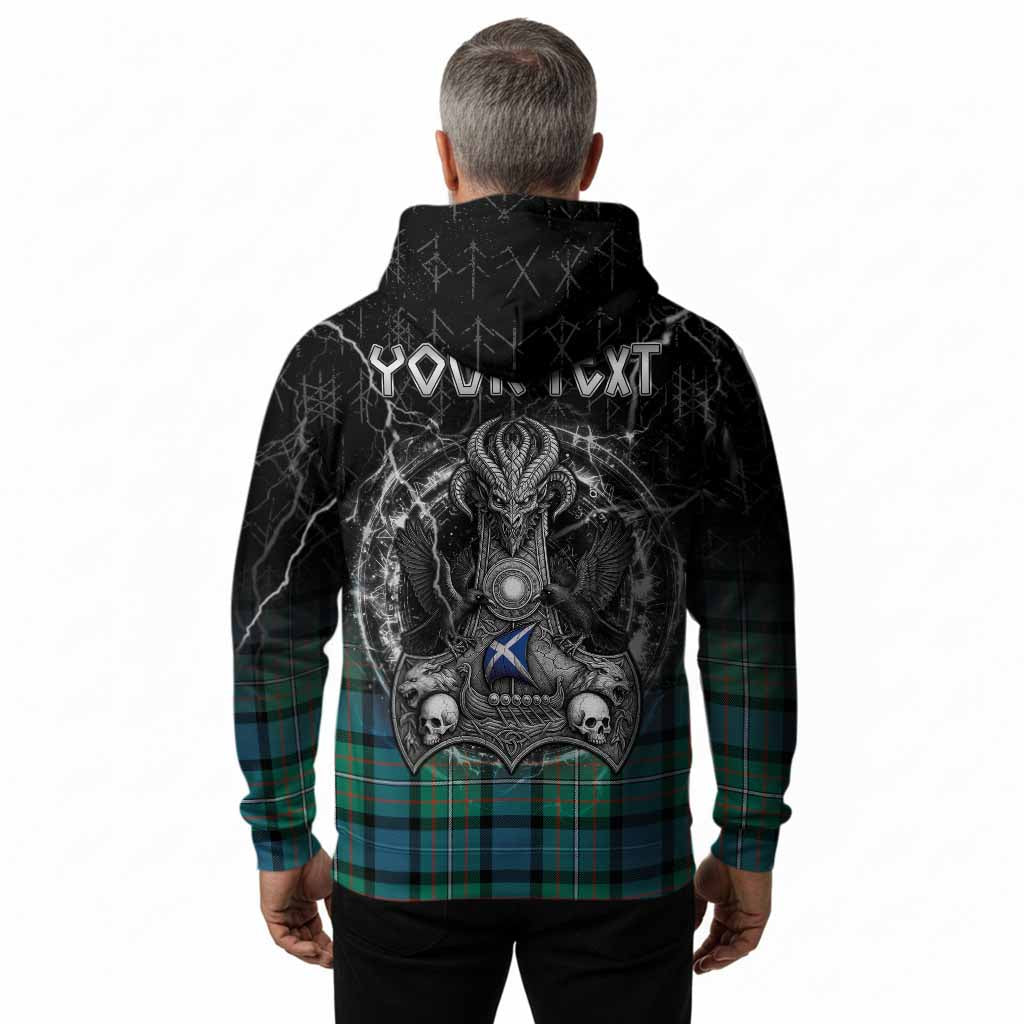 Ferguson (Fergusson) Tartan Crest Hoodie Celtic Odin's Raven Legacy