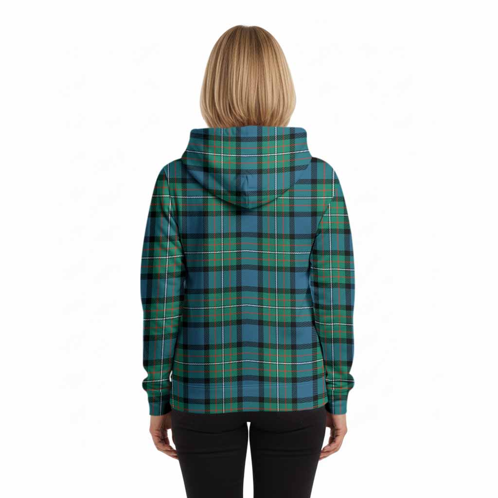Ferguson (Fergusson) Tartan Crest Hoodie Ferocious Lion Style