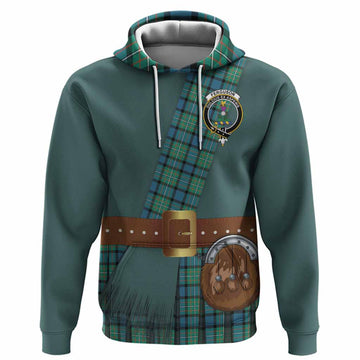 Ferguson (Fergusson) Tartan Crest Hoodie Kilt Costume Style