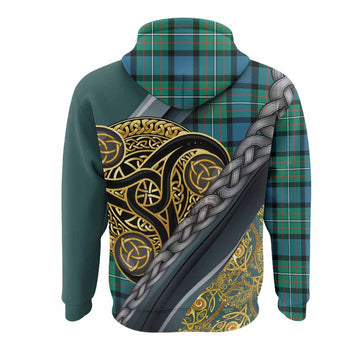Ferguson (Fergusson) Tartan Crest Hoodie Scottish Triskele Celtic