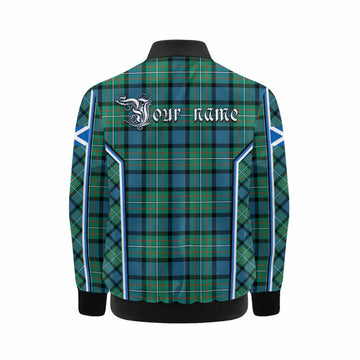 Ferguson (Fergusson) Tartan Crest Kid Bomber Jacket Scotland Coat of Arm Flag Style - Tartan Vibes Clothing