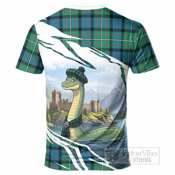 Ferguson (Fergusson) Tartan Crest Loch Ness Monster Scottish Heritage Art T-Shirt