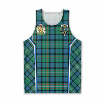 Ferguson (Fergusson) Tartan Crest Men Tank Top Scotland Coat of Arm Flag Style