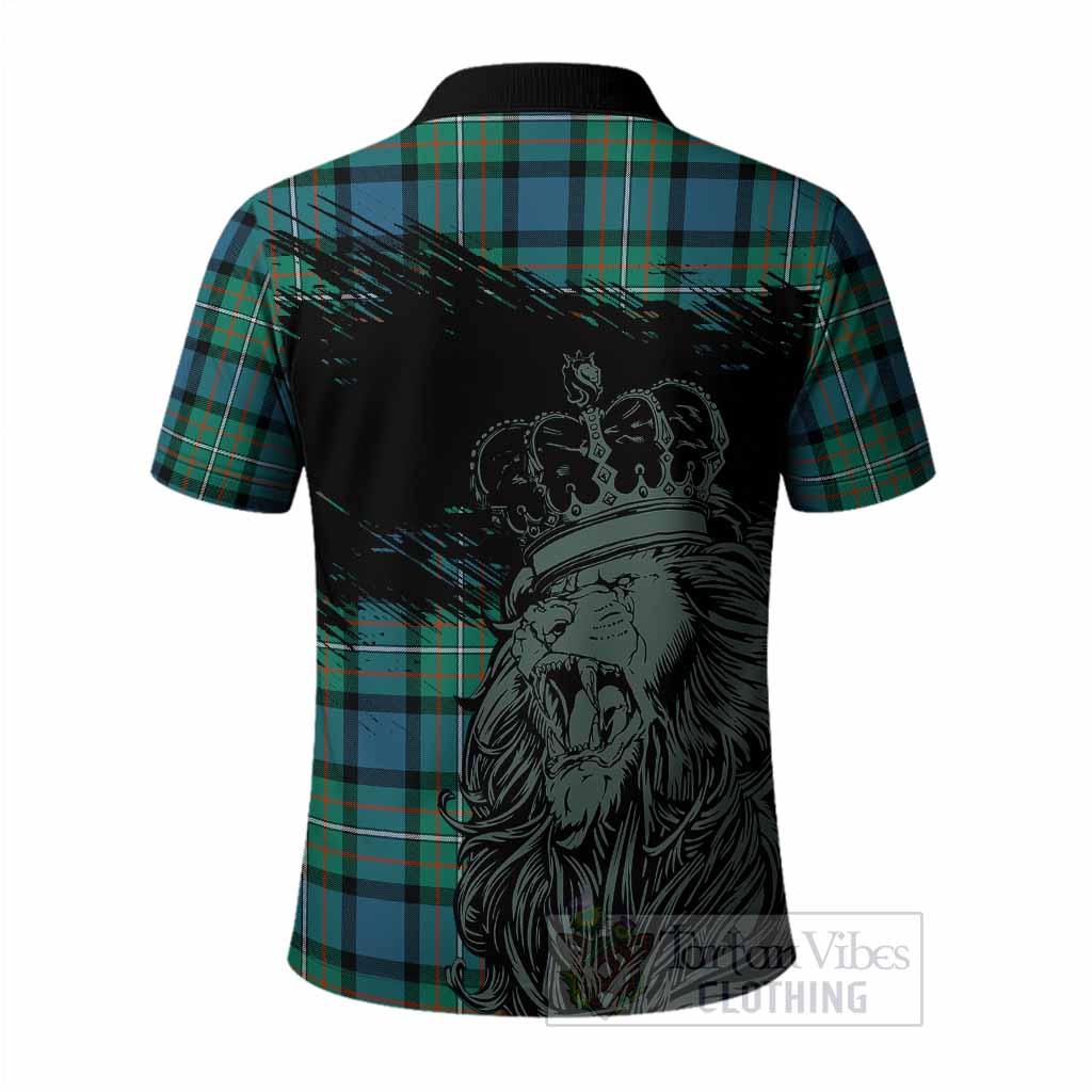 Ferguson (Fergusson) Tartan Crest Polo Shirt Crowned Lion Heritage Style