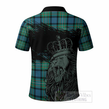 Ferguson (Fergusson) Tartan Crest Polo Shirt Crowned Lion Heritage Style