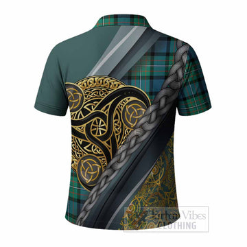 Ferguson (Fergusson) Tartan Crest Polo Shirt Scottish Triskele Celtic