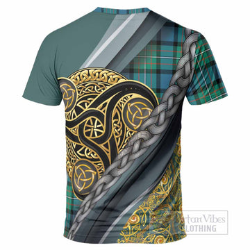 Ferguson (Fergusson) Tartan Crest T-Shirt Scottish Triskele Celtic