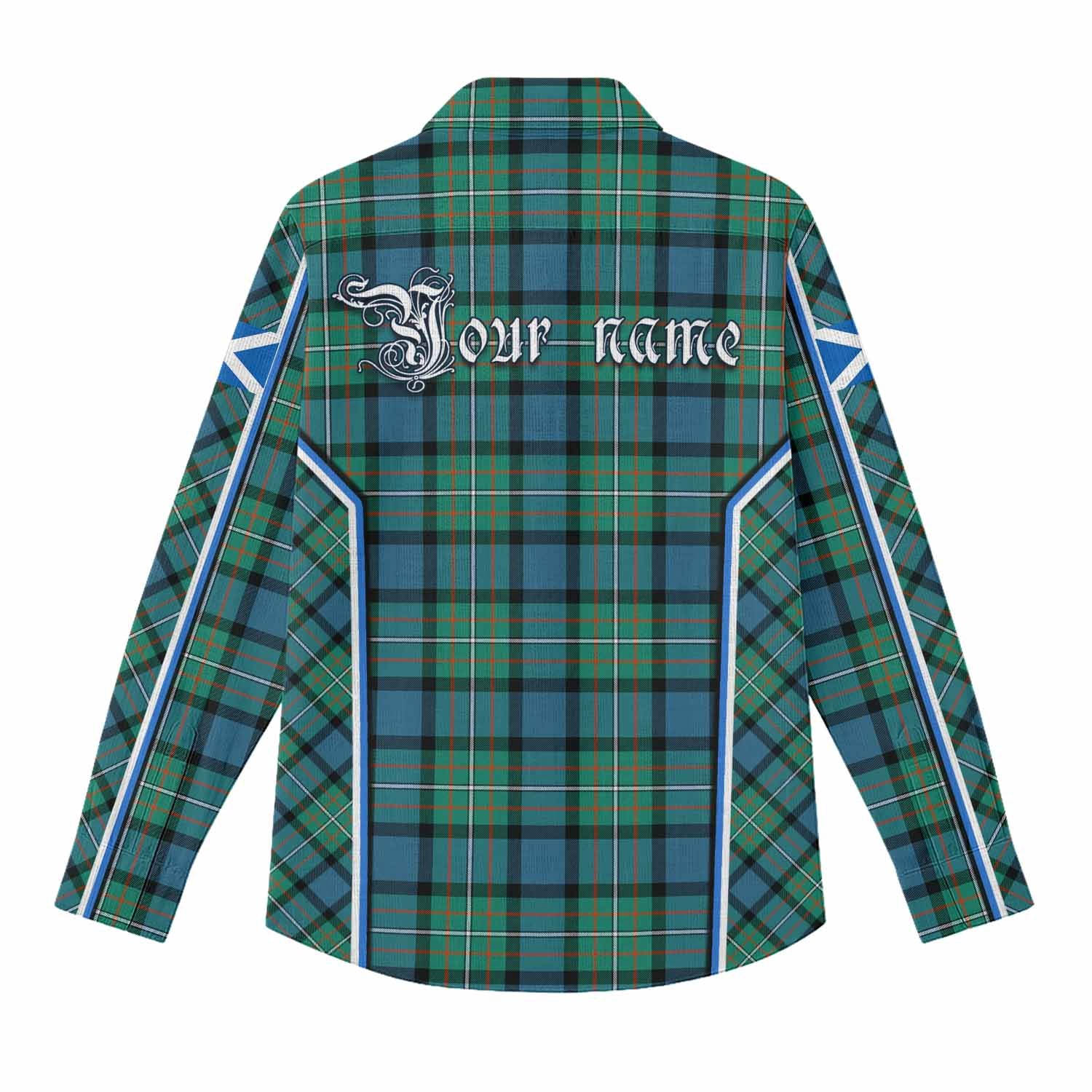 Ferguson (Fergusson) Tartan Crest Women Casual Shirt Scotland Coat of Arm Flag Style - Tartan Vibes Clothing