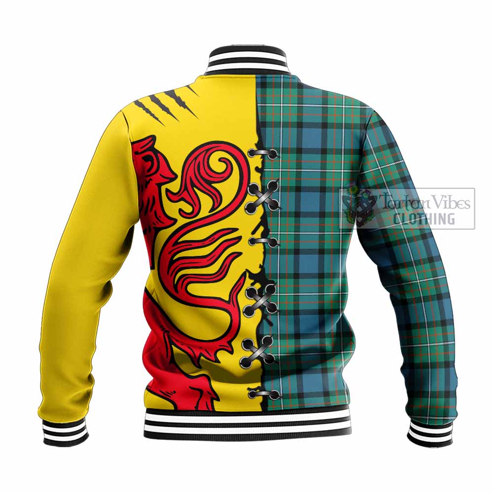 Ferguson (Fergusson) Tartan Family Crest Baseball Jacket Lion Rampant Honor - Tartan Vibes Clothing