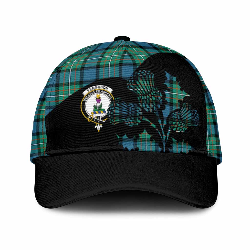 Ferguson (Fergusson) Tartan Family Crest Classic Cap Scotland Thistle Floral Flag Style