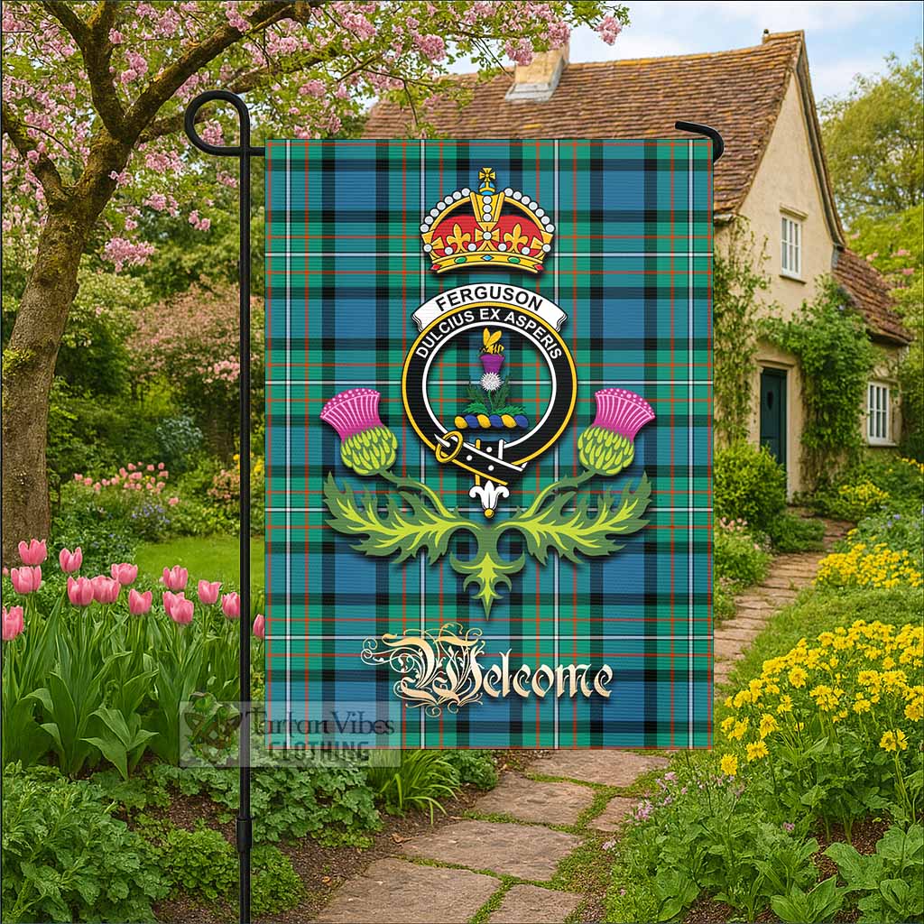 Ferguson (Fergusson) Tartan Family Crest Garden Flag Royal Thistle Welcome Style - Tartan Vibes Clothing