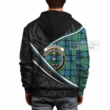 Ferguson (Fergusson) Tartan Family Crest Hoodie Celtic Scottish Thistle Floral