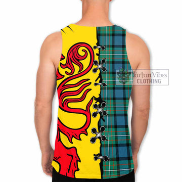Ferguson (Fergusson) Tartan Family Crest Men Tank Top Lion Rampant Honor