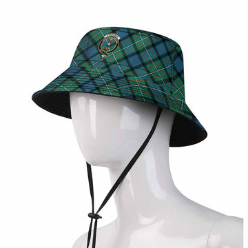 Ferguson (Fergusson) Tartan Fishing Hat with Family Crest